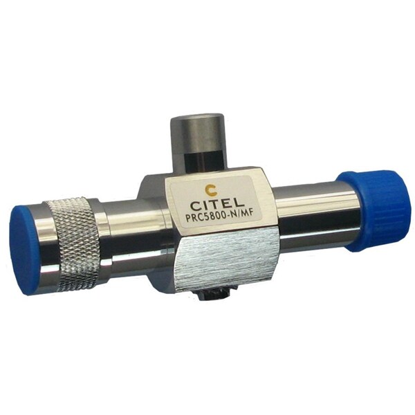 Citel Quarter Wave Stub, 4500-6000 Mhz, 50 Ohm, 50Ka, 1500W, N-Type Male-Female Connector PRC5800 N/MF - main